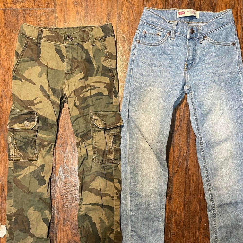 Levi Jeans and Wrangler Camo Cargo